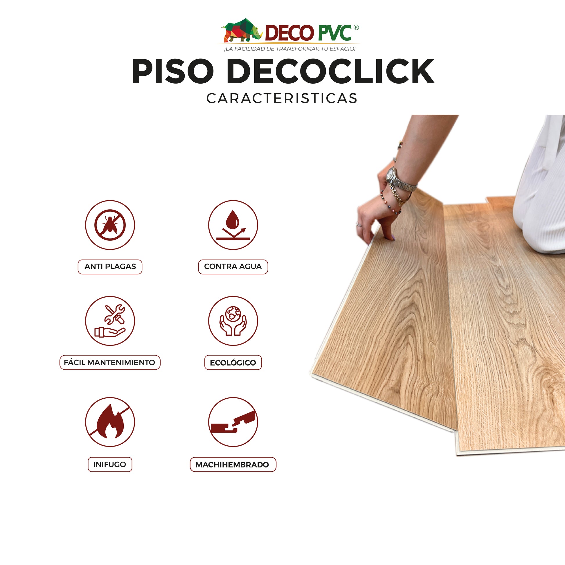 Piso SPC Decoclick - Decoworld