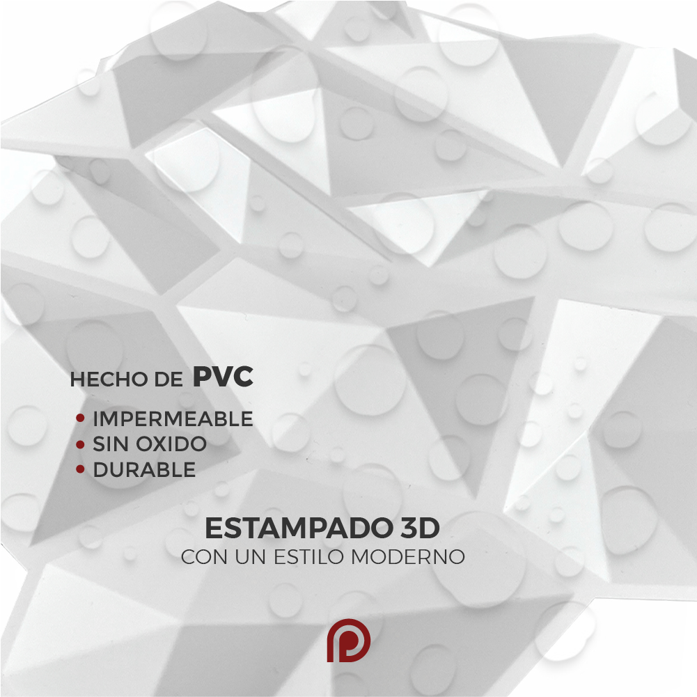 PANEL 3D Profesional - X1203 CRISTAL  / 10pzas / 50*50cm