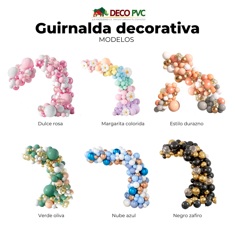 Estilo Durazno - Guirnalda decorativa de globos - BolaBola®