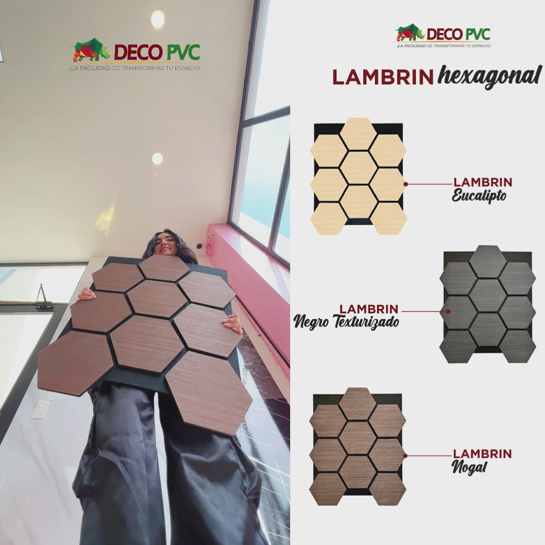 Lambrin Acústico Hexagonal