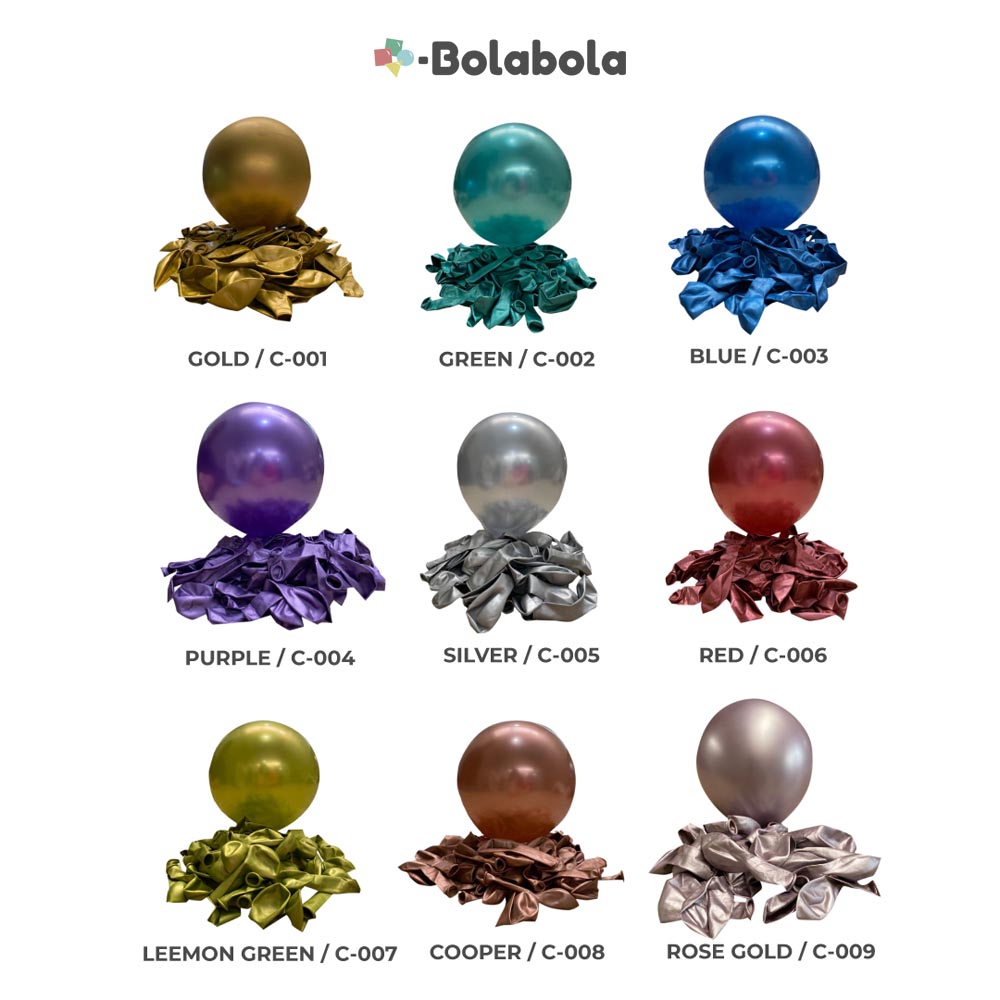 GLOBO CHROME COLOR SILVER C-005 - BolaBola®