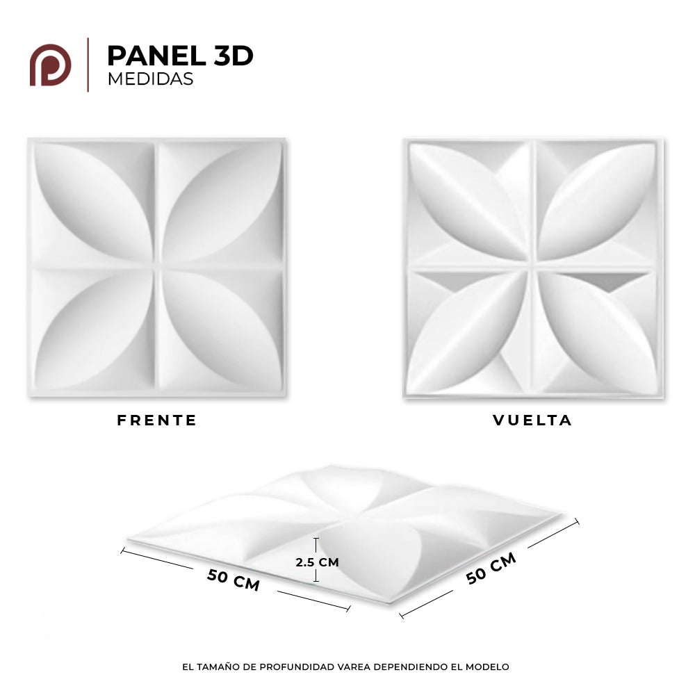 Panel Decorativo 3D cuarzo