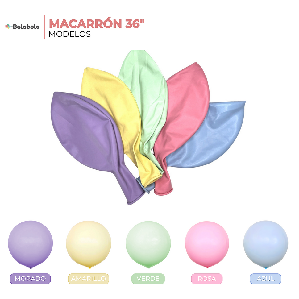 Globo Macaron Pastel - BolaBola®Macarron 36"