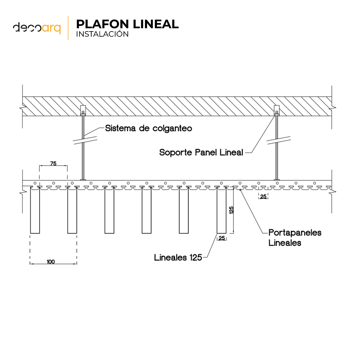 DECO ARQ - PLAFONES LINEALES