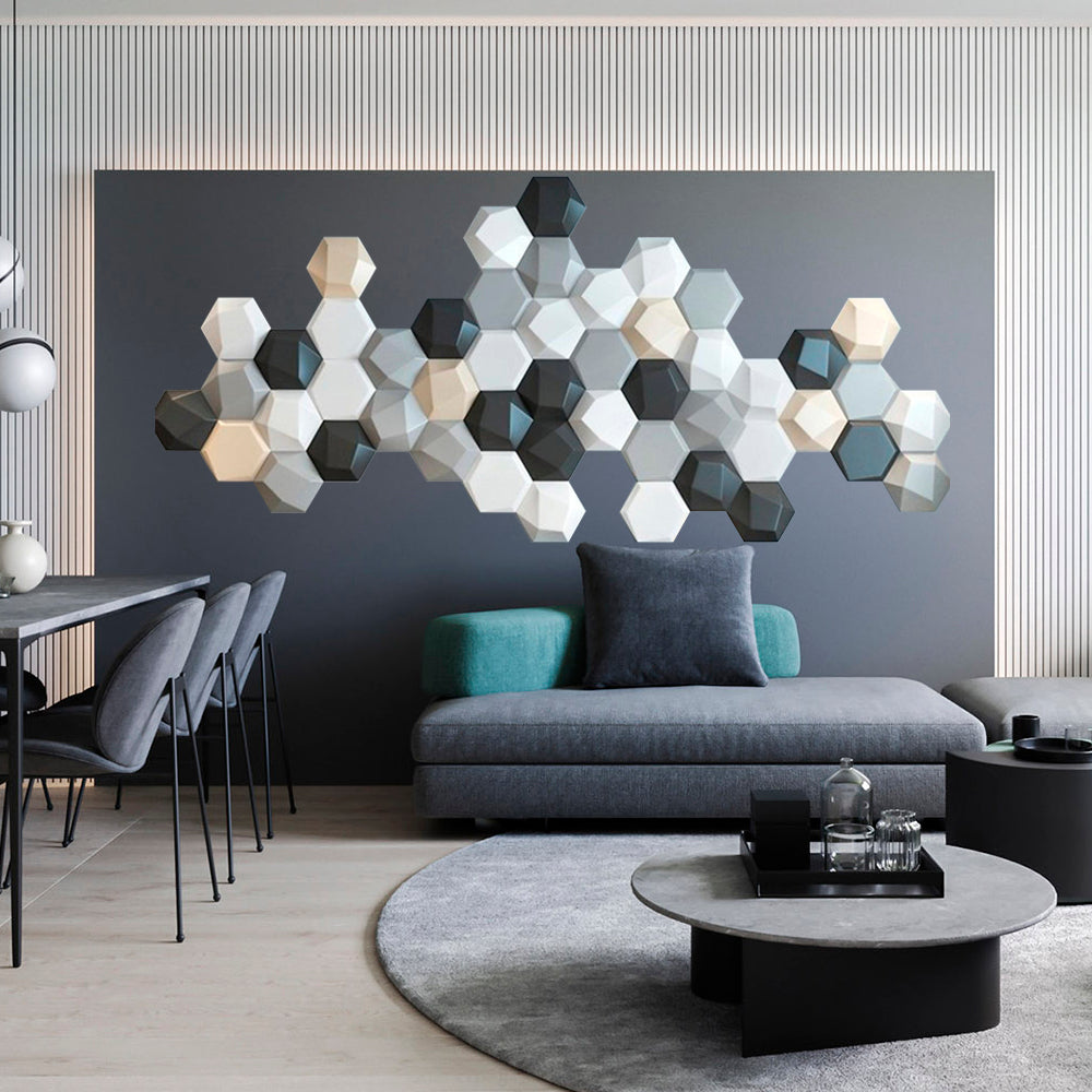 PANEL DECORATIVO SOFT HEXAGONAL